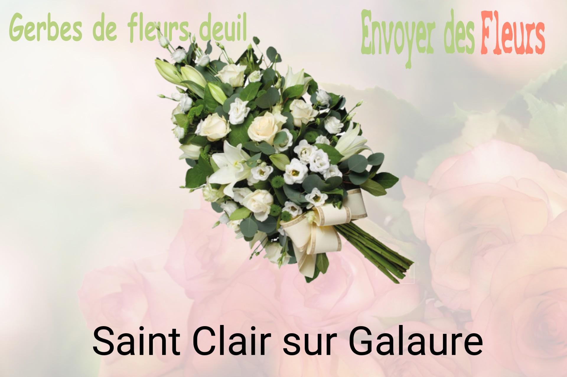 Gerbe de fleurs de deuil livrée à Saint-Clair-sur-Galaure
